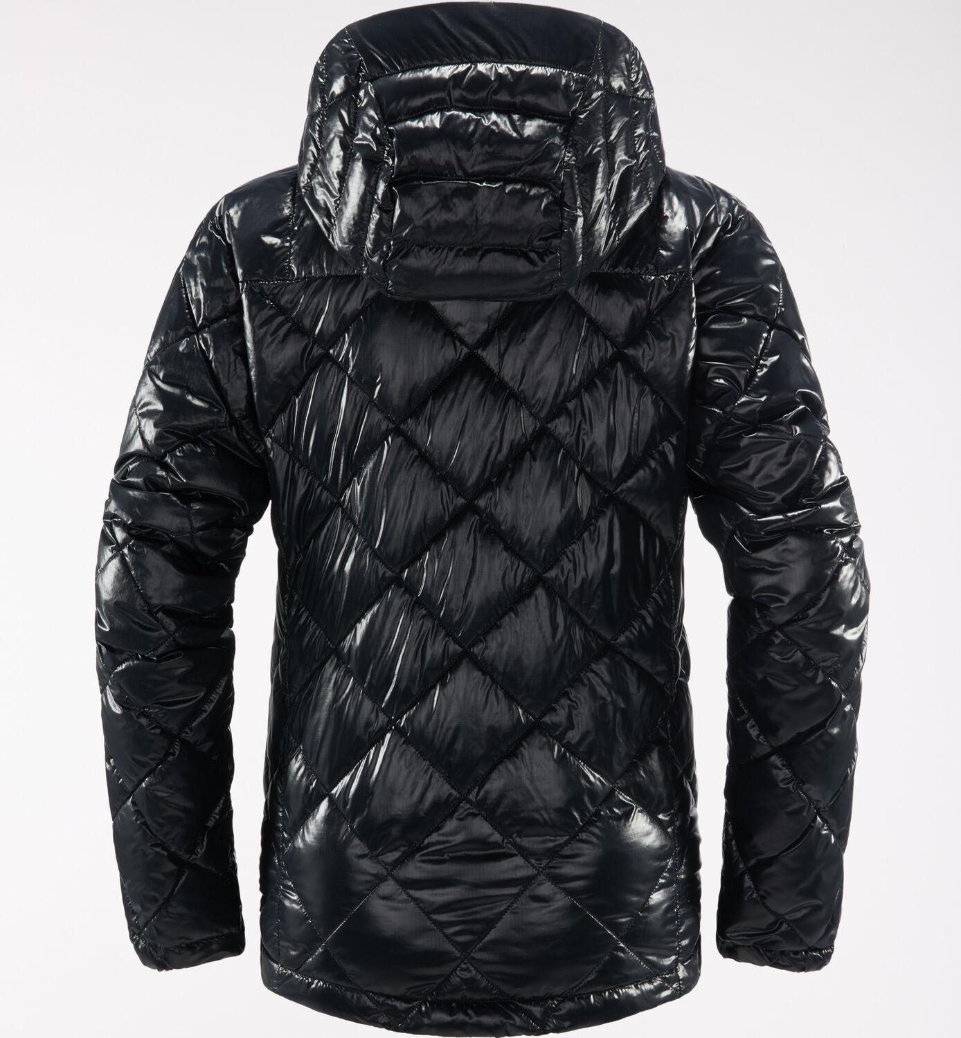 Мікропуховик жіночий Haglofs Roc Mimic Hood для туризму XS Чорний (6047262) - фото 4