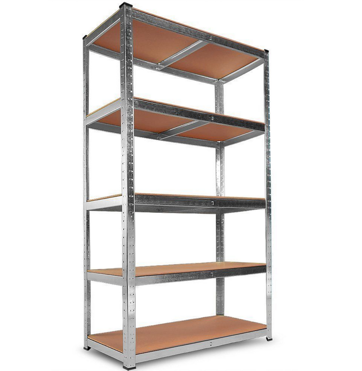 Стеллаж металлический 5 полок до 175 кг 180x90x40 см Серый (33549942)