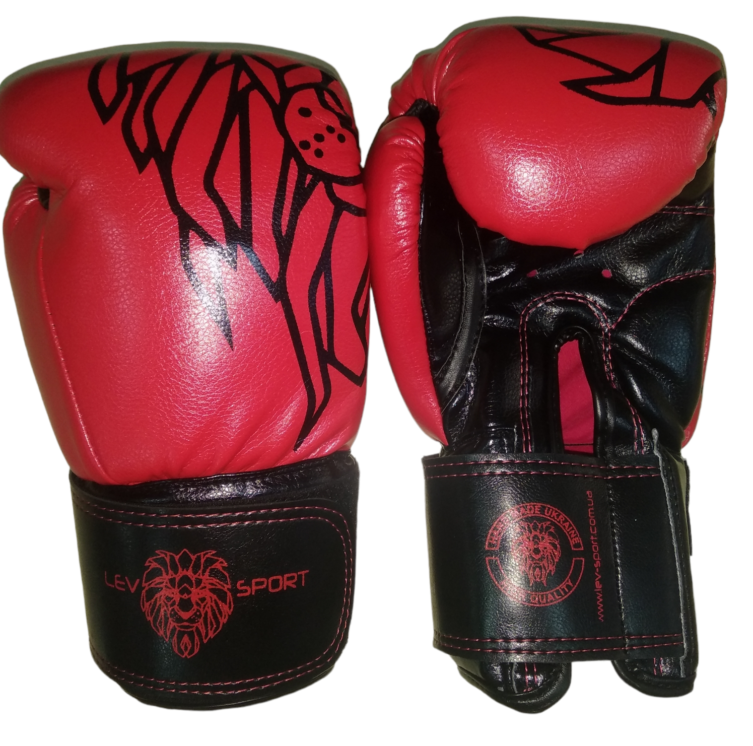 Боксерские перчатки Lev Sport TOP стрейч р. 10 Красный (8585053829353)