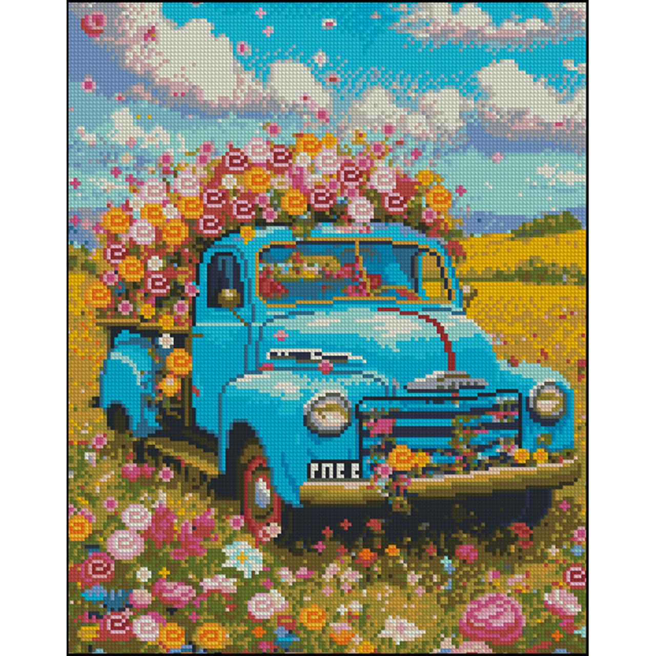 Алмазная мозаика Strateg Прованс без подрамника 40х50 см (ZAV4050-1)