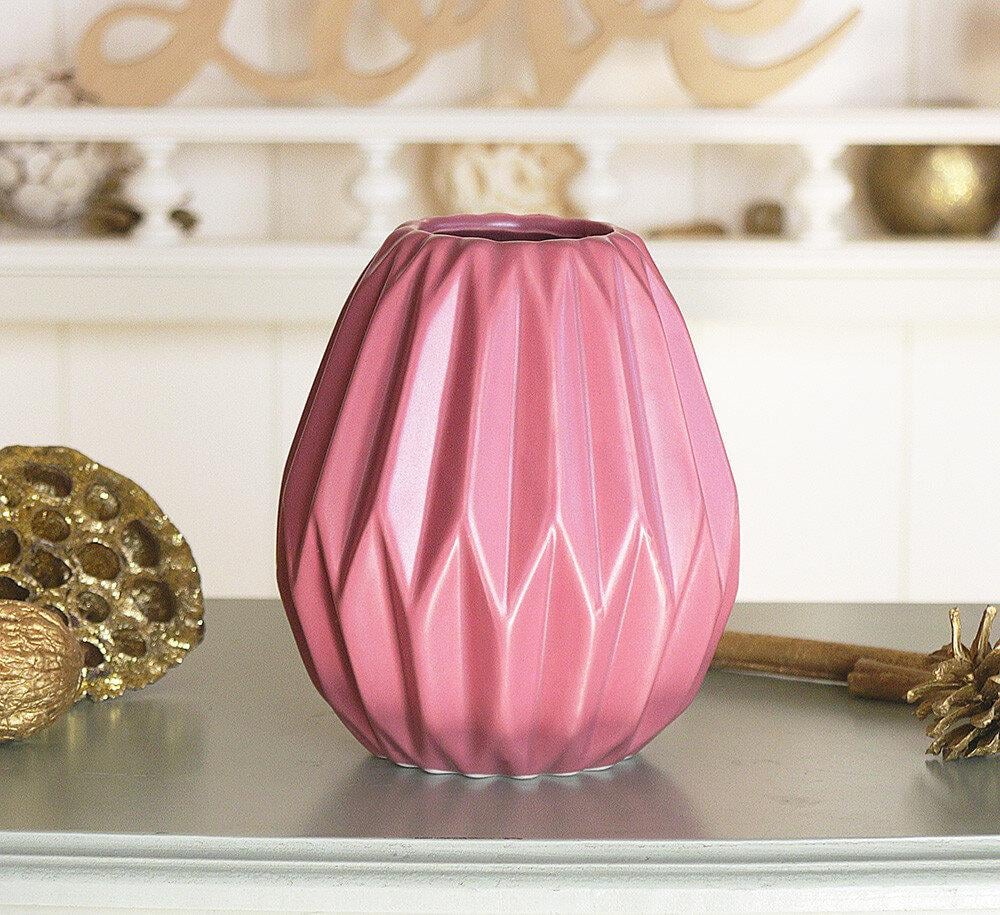 Ваза d12см червона кераміка Гранд Презент 1016814-1К Ваза d12см червона кераміка Гранд Презент 1016814-1К