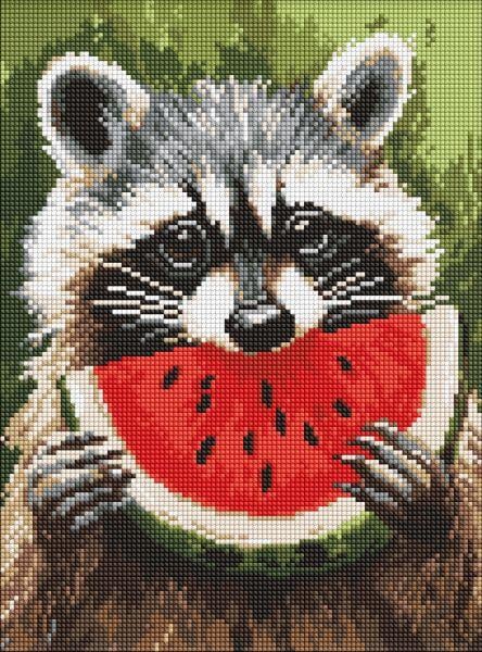 Алмазна мозаїка Соковитий кавун art_selena_ua 30х40 см (AMO8273)