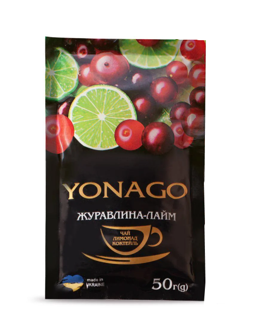 Чай YONAGO Клюква/лайм концентрат напитка 50 г (50606943253)