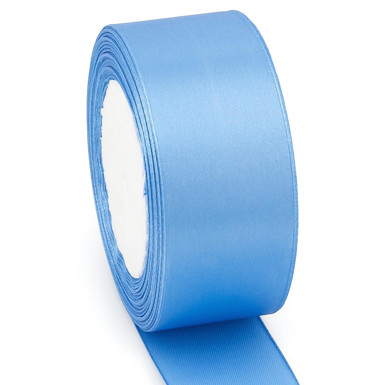 Лента атласная 4 см 1 рулон 23 м Синий (ЛТ0040а14)