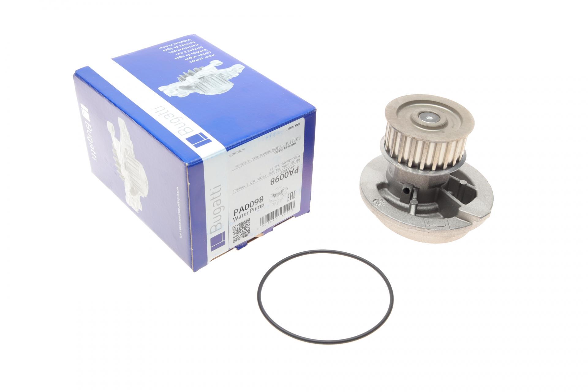 Насос воды Bugatti Opel Ascona C/Kadett D/E 1.6D 82-88 21z B/B 8 лопаток PA0098 (25588922)