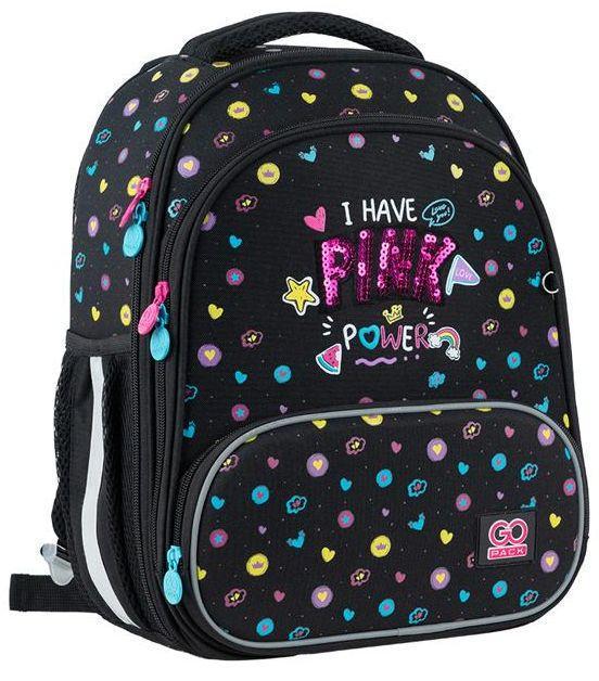 Рюкзак школьный для девочки младших классов GoPack Education GO24-597M-2 Pink Power каркасный (2296749461)