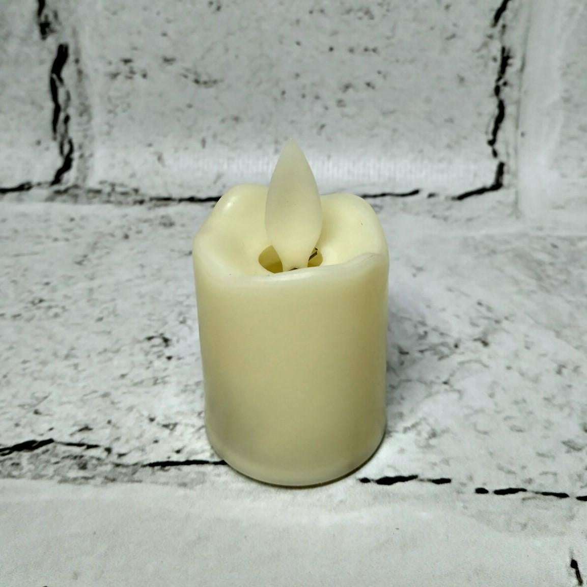 Свеча LED электронная с эффектом пламени 4,2х3,7 см Желтый (6032-005)