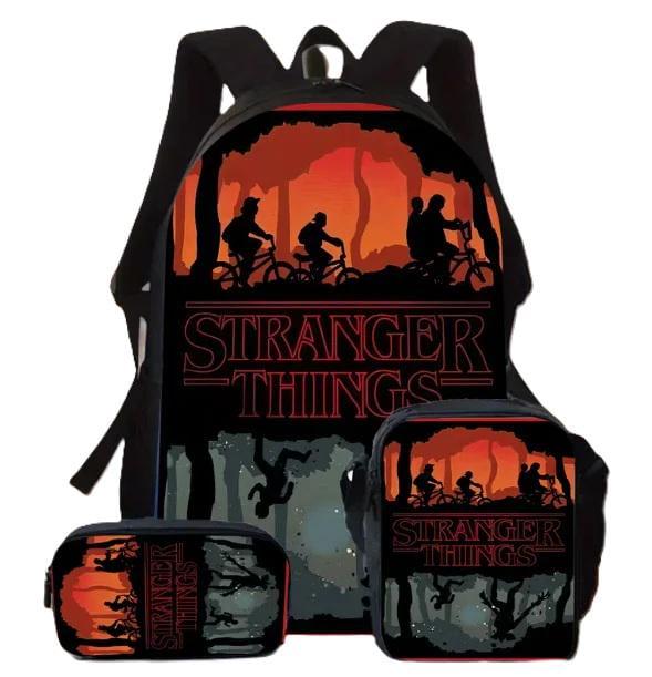 Школьный рюкзак с ланч-боксом и пеналом Stranger Things (2969040146)