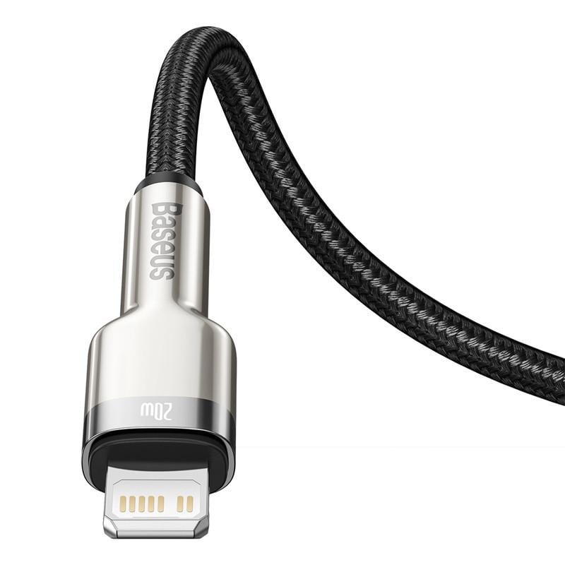 USB кабель BASEUS Type С на Lightning Cafule Series Metal Data Cable 2 м 20 W PD Black - фото 4