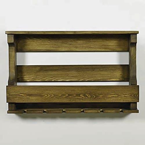 Полка для вина настенная из дерева Мацумото Мускат (ПНК-001107)