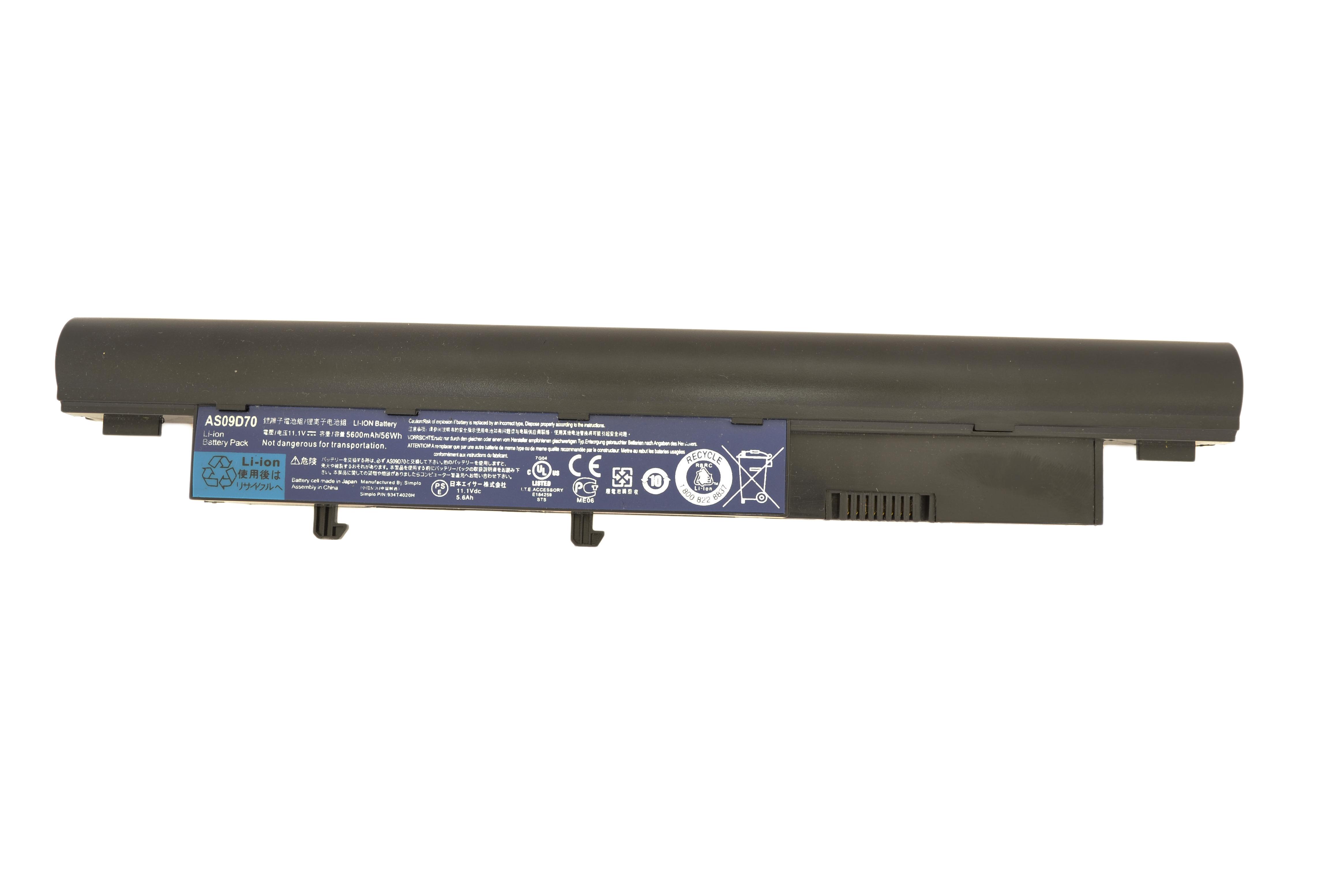 Аккумулятор для ноутбука Acer AS09D70 Aspire 5810T 11.1V 5600 mAh (002570)