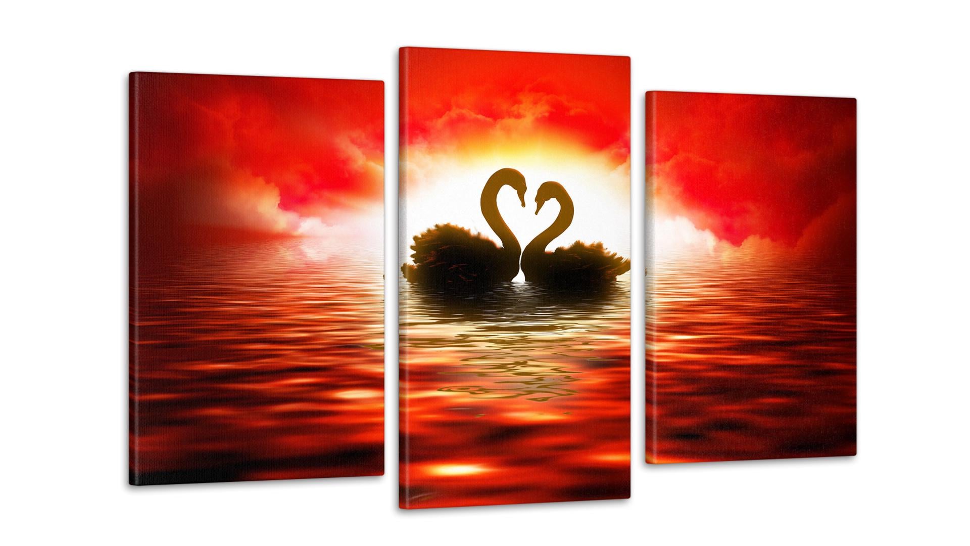 Модульная картина Лебеди 53x100 см (Art-122_3)