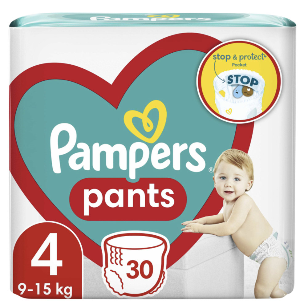 Подгузники-трусики детские Pampers Maxi р. 4 9-15 кг 30 шт. (НФ-00009860)