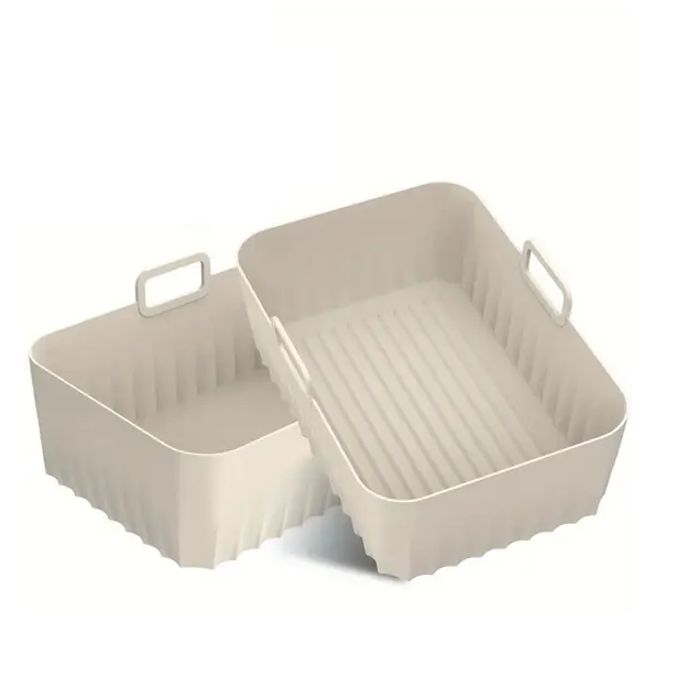 Форми силіконові прямокутні для фритюрниць 2 шт . 21,5 см Сірий (SAM-5550) - фото 1