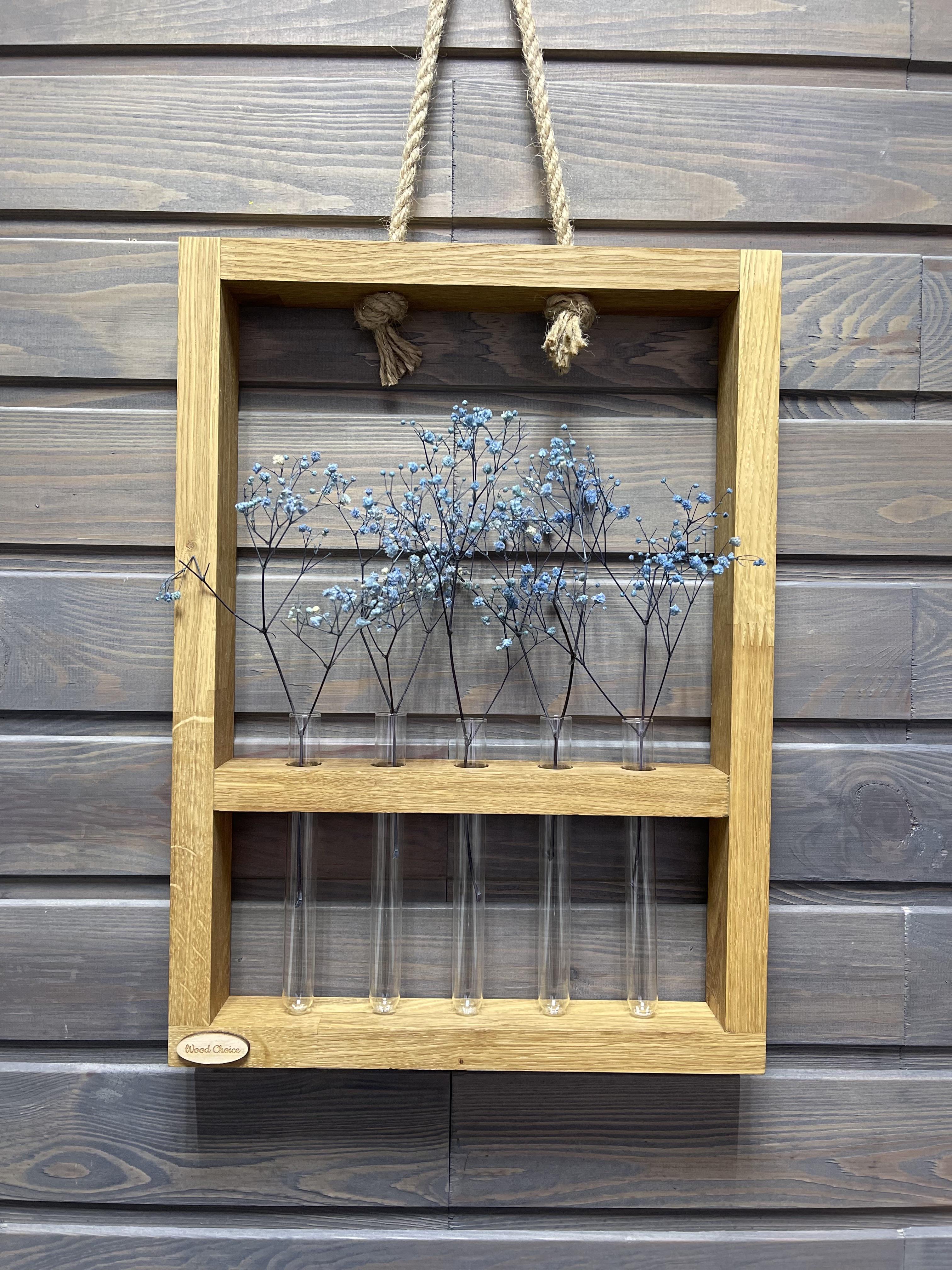 Рамка дубовая с колбами для цветов 29х40 (228) - фото 3 Рамка дубовая с колбами для цветов 29х40 (228) - фото 3