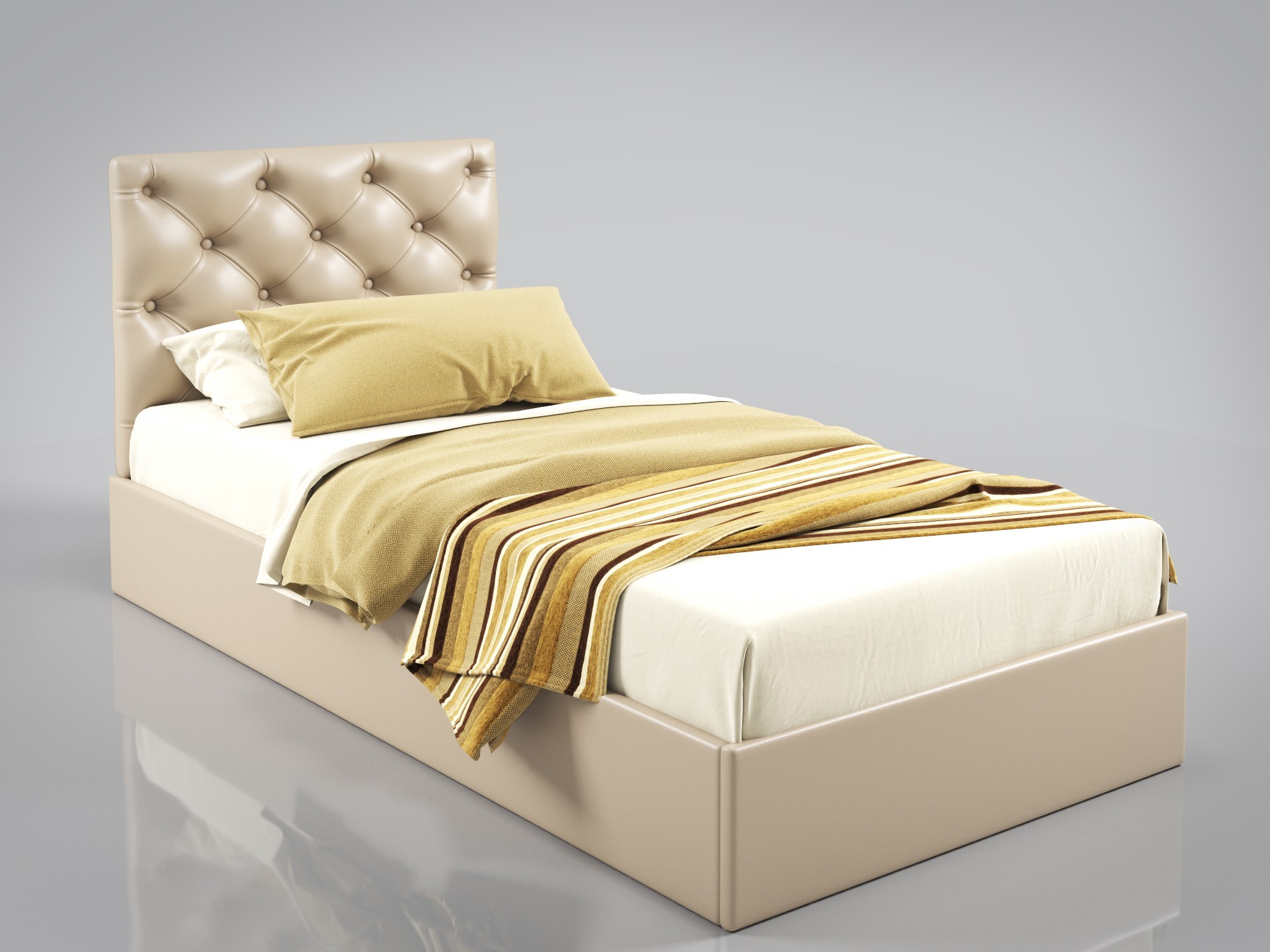 Кровать BNB DaiquiriDesign без подъемного механизма 90x190 см Бежевый (r2_sent_170)
