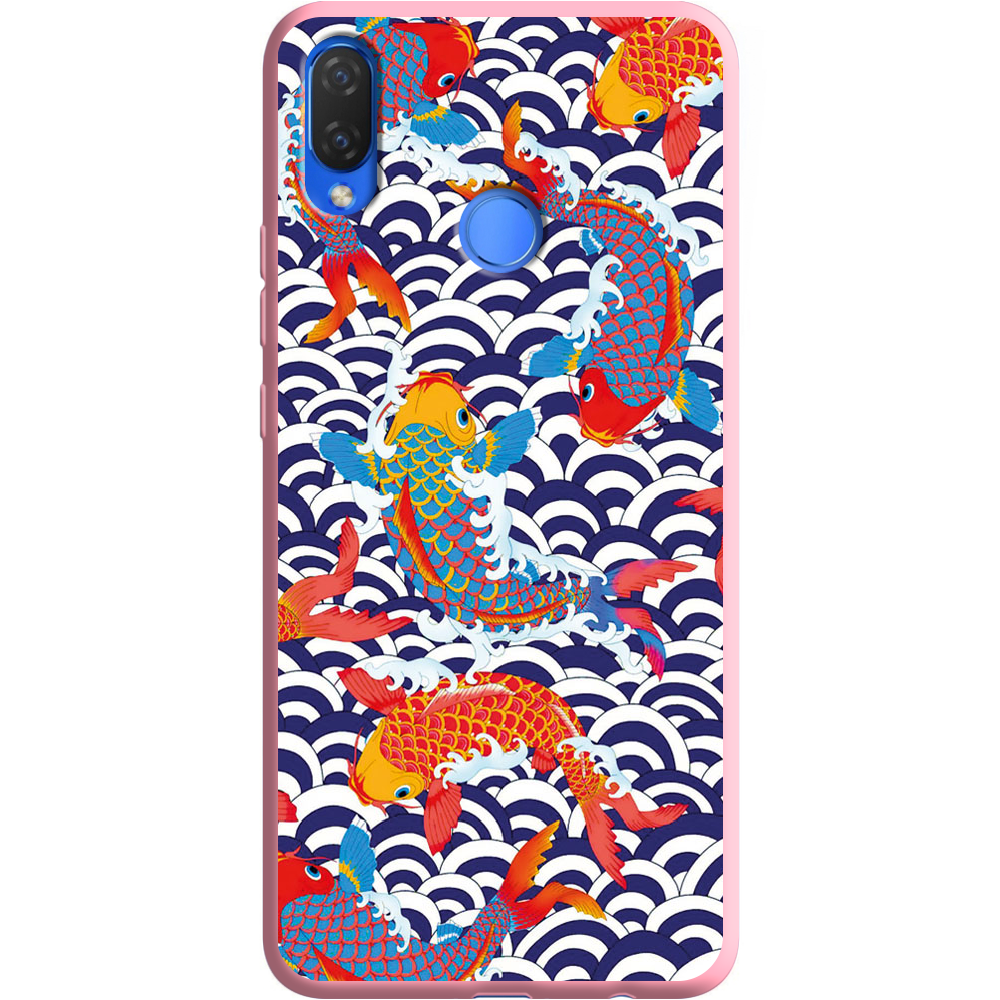 Чохол Boxface Huawei P Smart Plus Koi Fish Рожевий силікон (34912-up2477-36132)