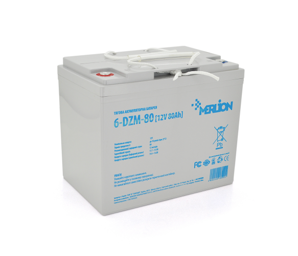 Аккумуляторная батарея AGM Merlion 6-DZM-80 12V 80Ah