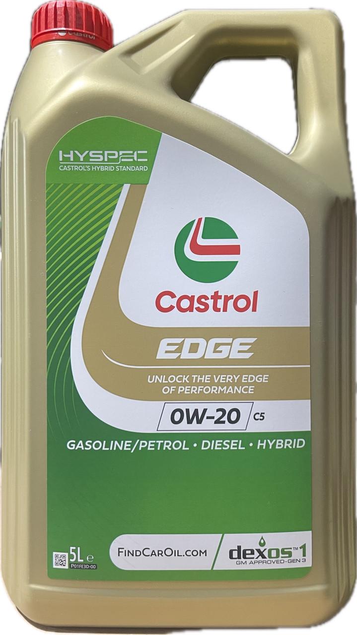 Моторное масло Castrol Edge 0W-20 C5 5 л (15F6EB)