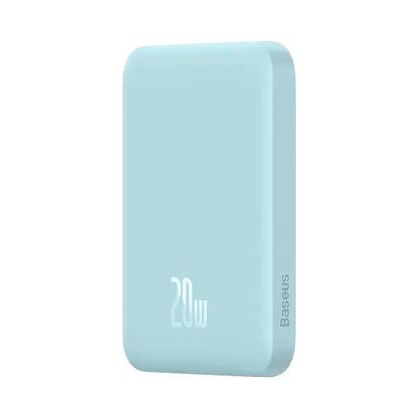 Повербанк Baseus Magnetic Mini 10000 mAh 20 W 2в1 QC3.0+PD3.0 с беспроводной зарядкой Qi 15 W Blue (PPCX110103) - фото 4