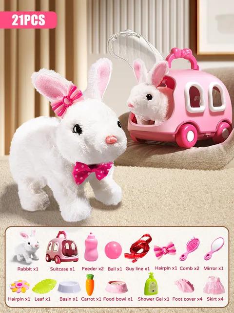 Набор детских игрушек Милый кролик со звуком 21PCS Rabbits Set (13479110) - фото 3