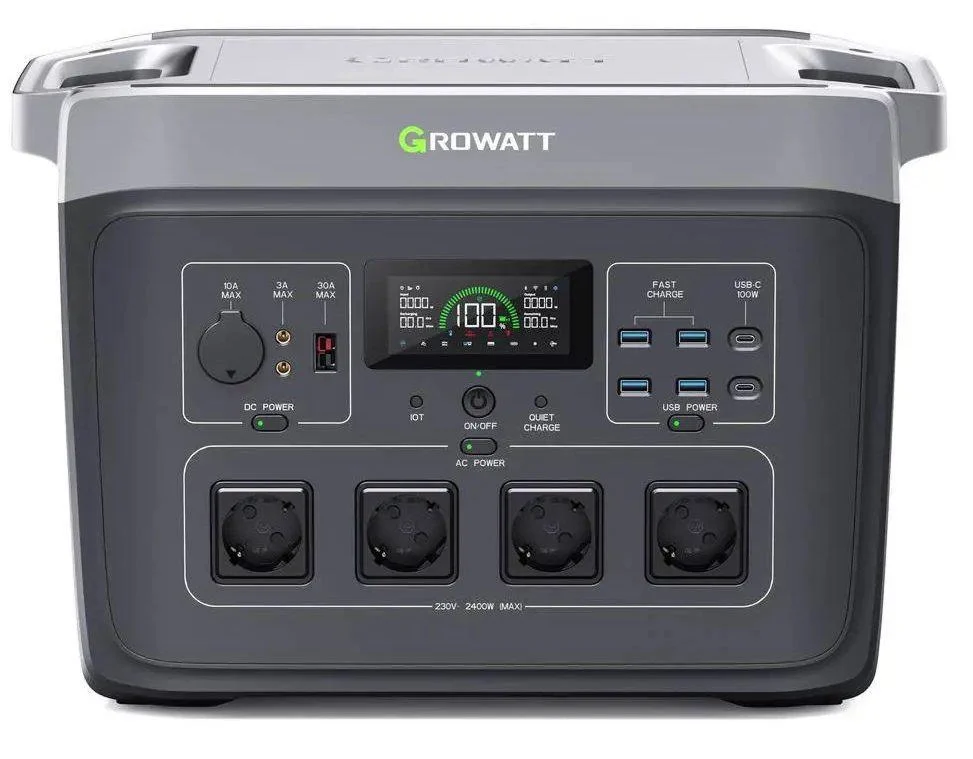 Зарядна станція портативна Growatt INFINITY 2400 PROF 2048Вт/год 2400W LiFePO4 2000 PRO Зарядна станція портативна Growatt INFINITY 2400 PROF 2048Вт/год 2400W LiFePO4 2000 PRO