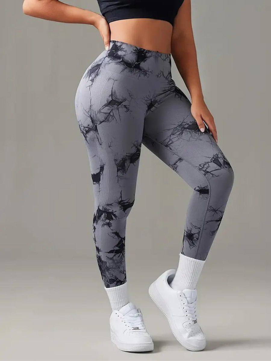 Лосини жіночі Marble батал з пуш ап Plus Size 4XL Сірий (70150/4XL)