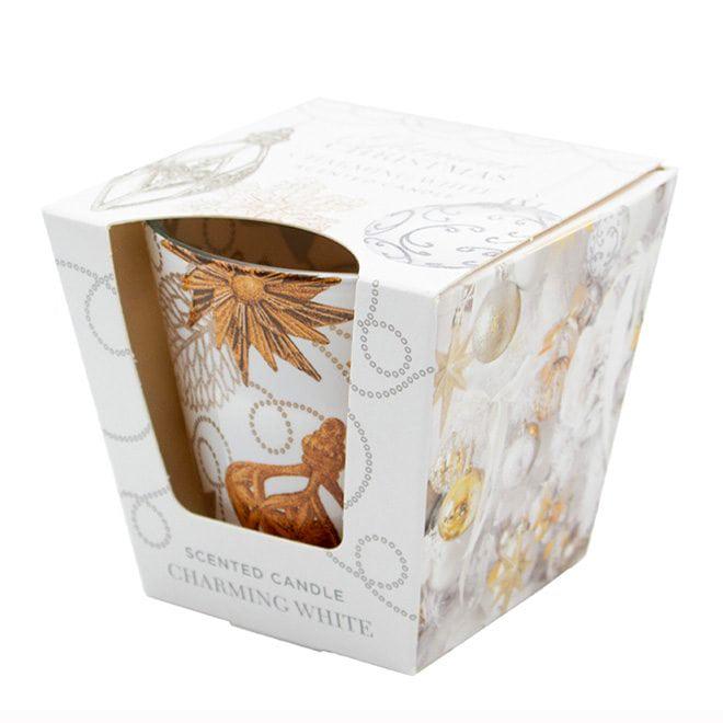 Свічка ароматична Flora Glamour Christmas Charming White (28841) Свічка ароматична Flora Glamour Christmas Charming White (28841)