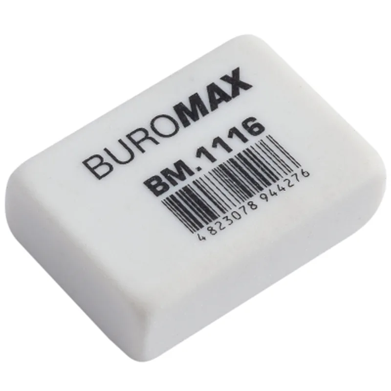 Гумка Buromax S прямокутна 26x18x8 мм Білий (BM.1116)