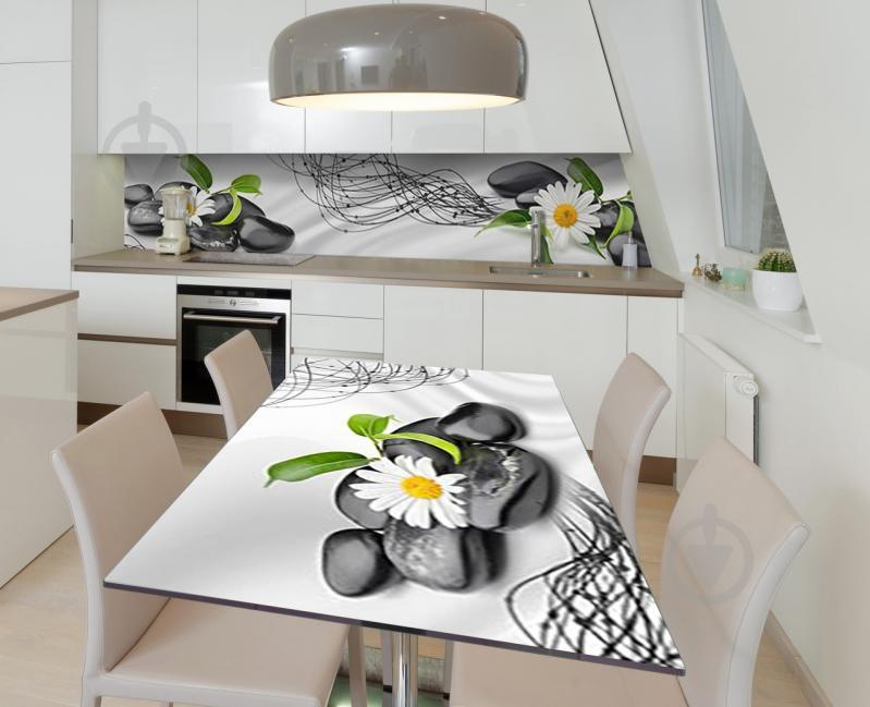 Наклейка 3Д вінілова на стіл Zatarga «Квіткова днк» 600х1200 мм (Z184109st)