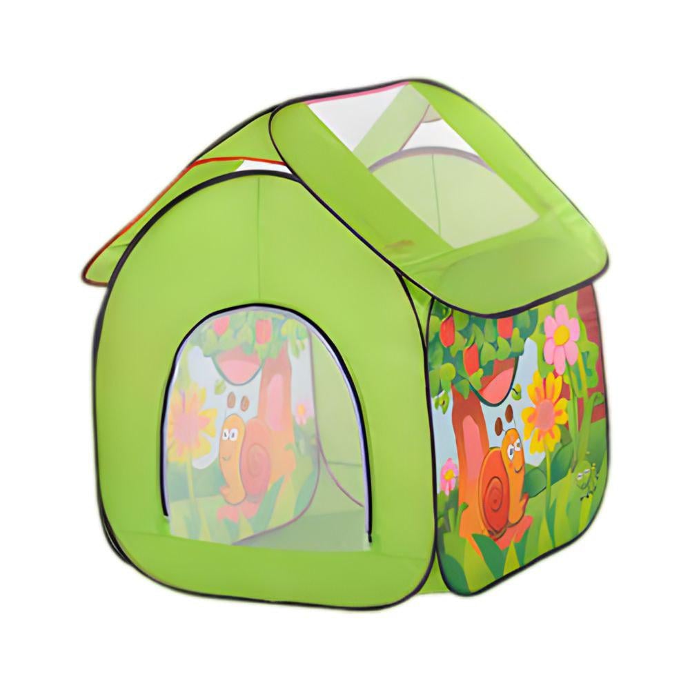 Палатка M3756 с принтом улитки в саду Зеленый - фото 1 Палатка M3756 с принтом улитки в саду Зеленый - фото 1