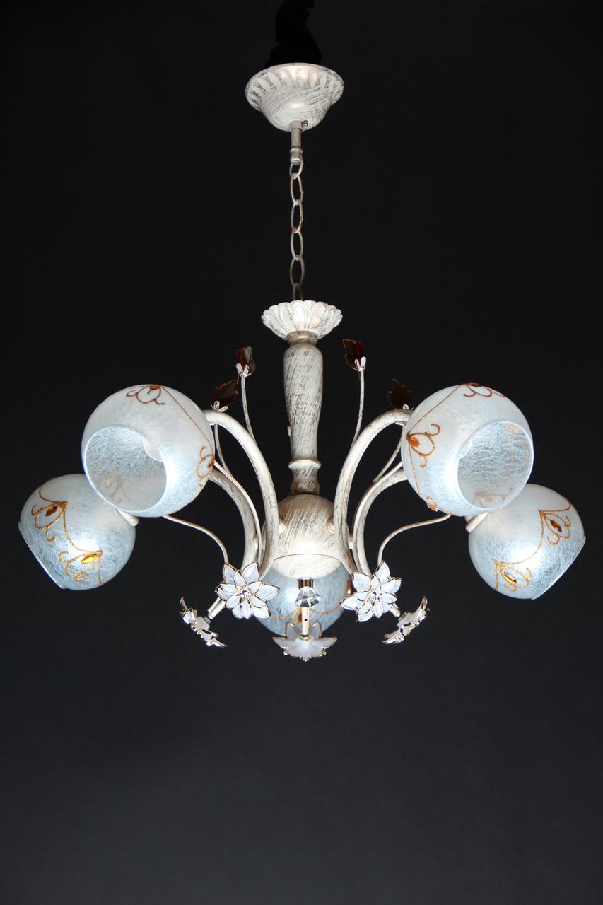 Люстра Svlight пятиламповая 919/5 Золотой/беж. (372922716)