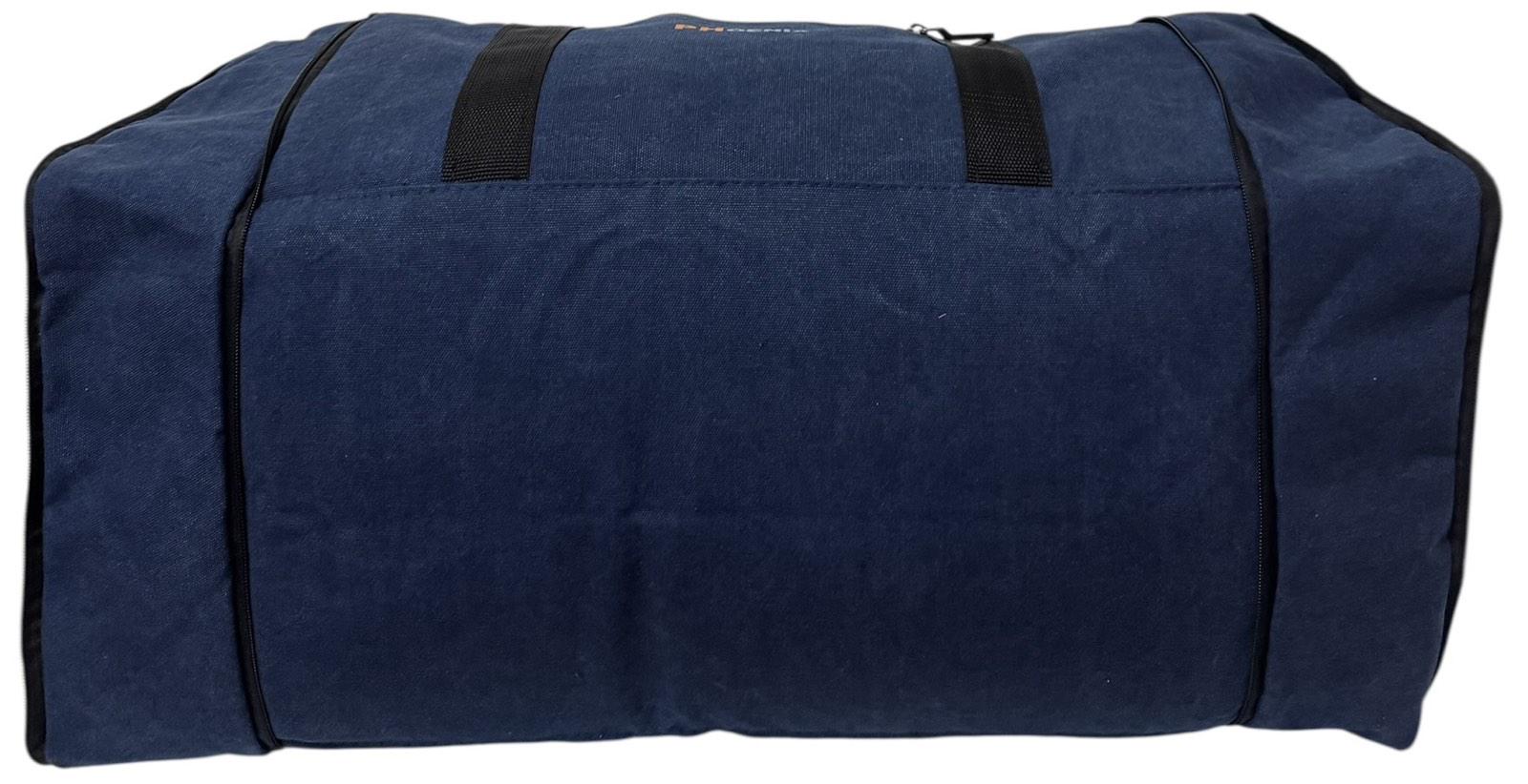 Сумка велика дорожня з кишенею на блискавці 90 л Синій (3370) - фото 8