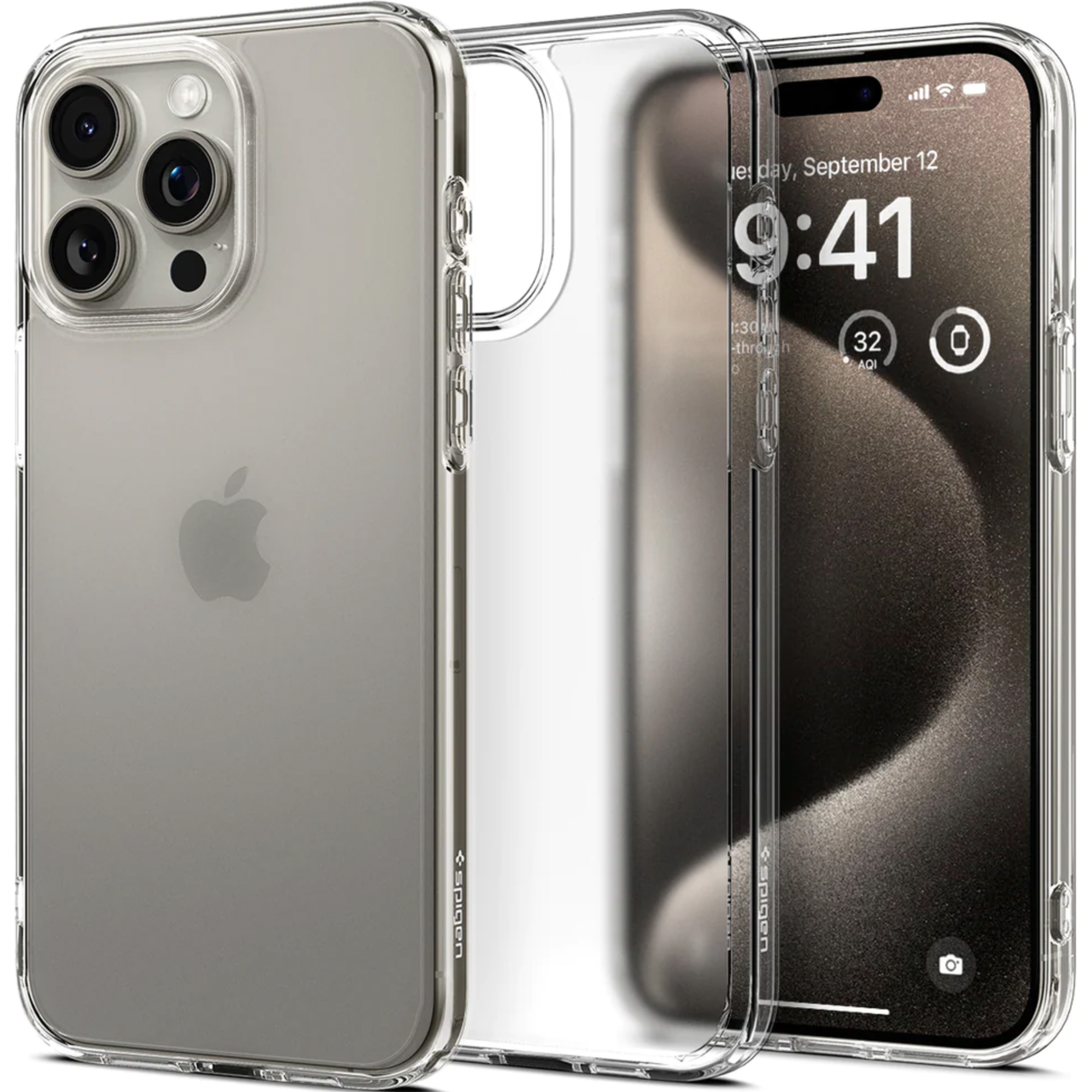 Чехол накладка Spigen Ultra Hybrid Case for iPhone 15 Pro Max Clear (ACS06565)