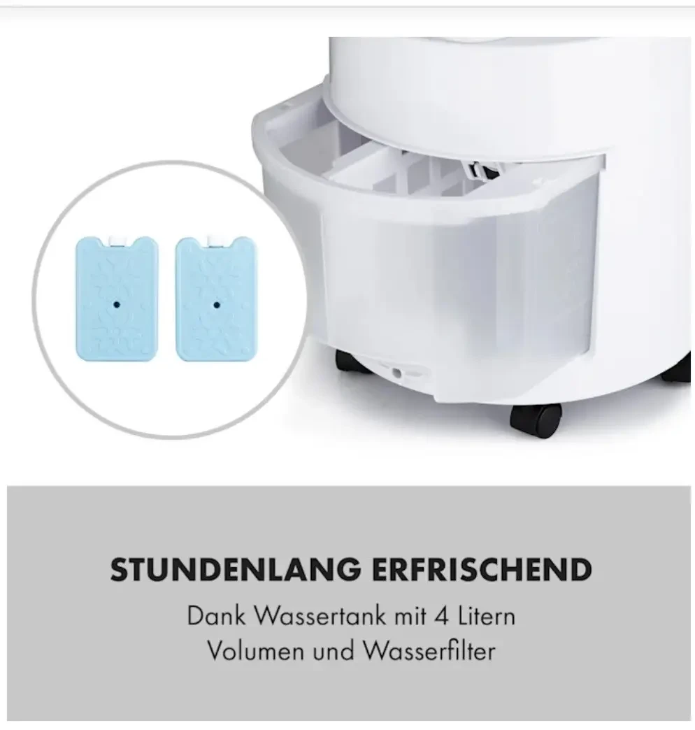 Кондиціонер мобільний KLARSTEIN Waterfall (10035833) - фото 4 Кондиціонер мобільний KLARSTEIN Waterfall (10035833) - фото 4