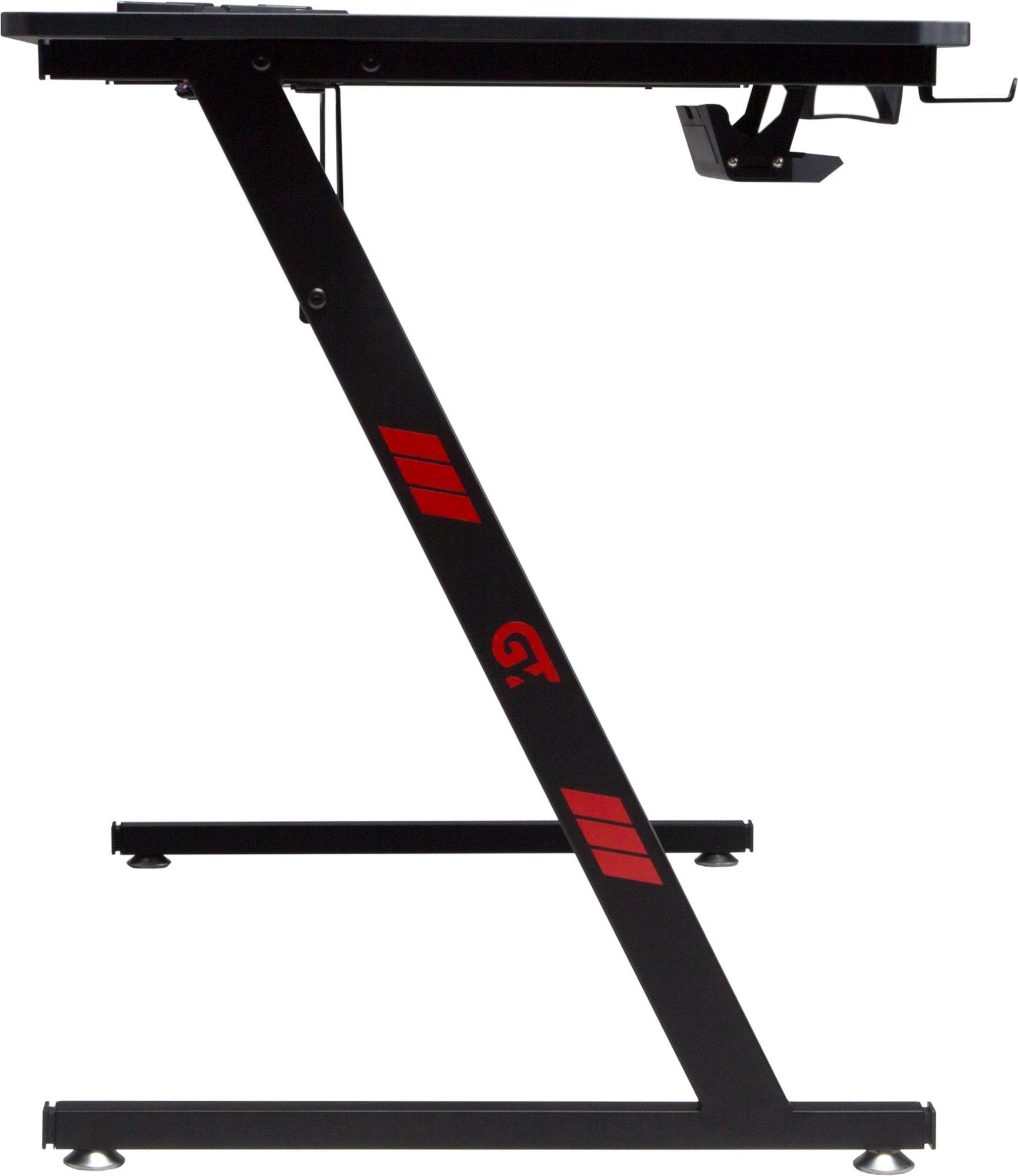 Компьютерный стол GT Racer T-1213 120x60x73 см Black (1518) - фото 11 Компьютерный стол GT Racer T-1213 120x60x73 см Black (1518) - фото 11