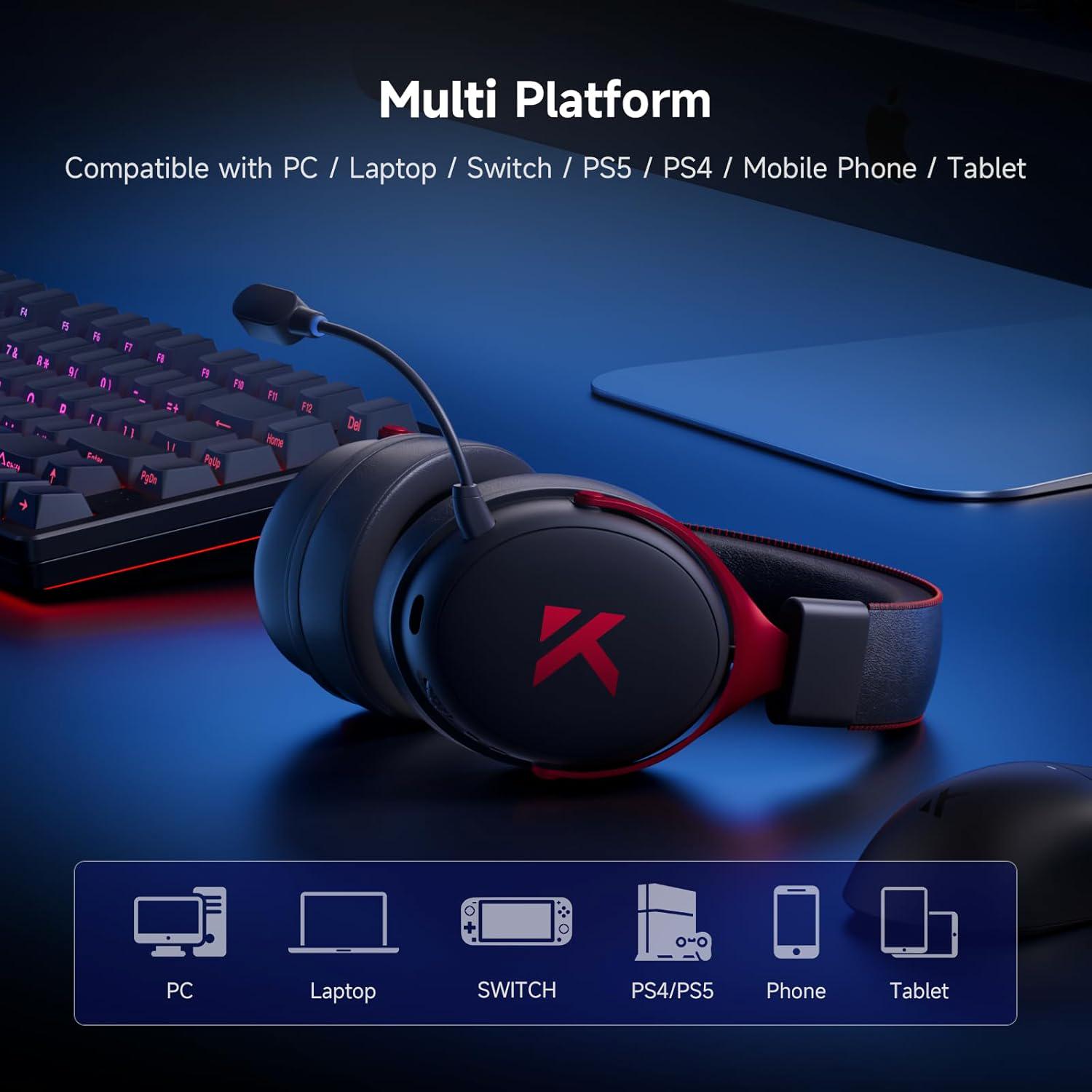 Навушники бездротові Mchose V9 Pro Black/Red - фото 7 Навушники бездротові Mchose V9 Pro Black/Red - фото 7