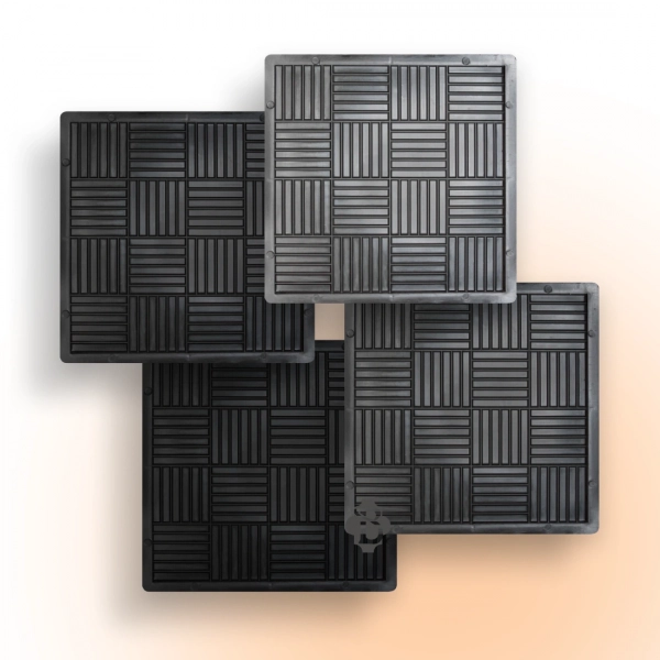 Форми для тротуарної плитки Верес-2007 Печиво 300х300 мм 4 шт. (1010304-3175) - фото 1 Форми для тротуарної плитки Верес-2007 Печиво 300х300 мм 4 шт. (1010304-3175) - фото 1