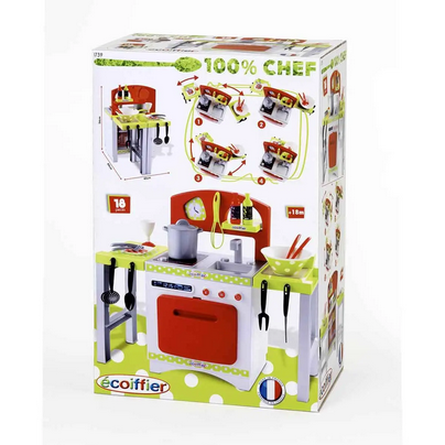 Дитячий ігровий набір Ecoiffier Кухня Chef-Cook для дівчинки (1739) - фото 2 Дитячий ігровий набір Ecoiffier Кухня Chef-Cook для дівчинки (1739) - фото 2