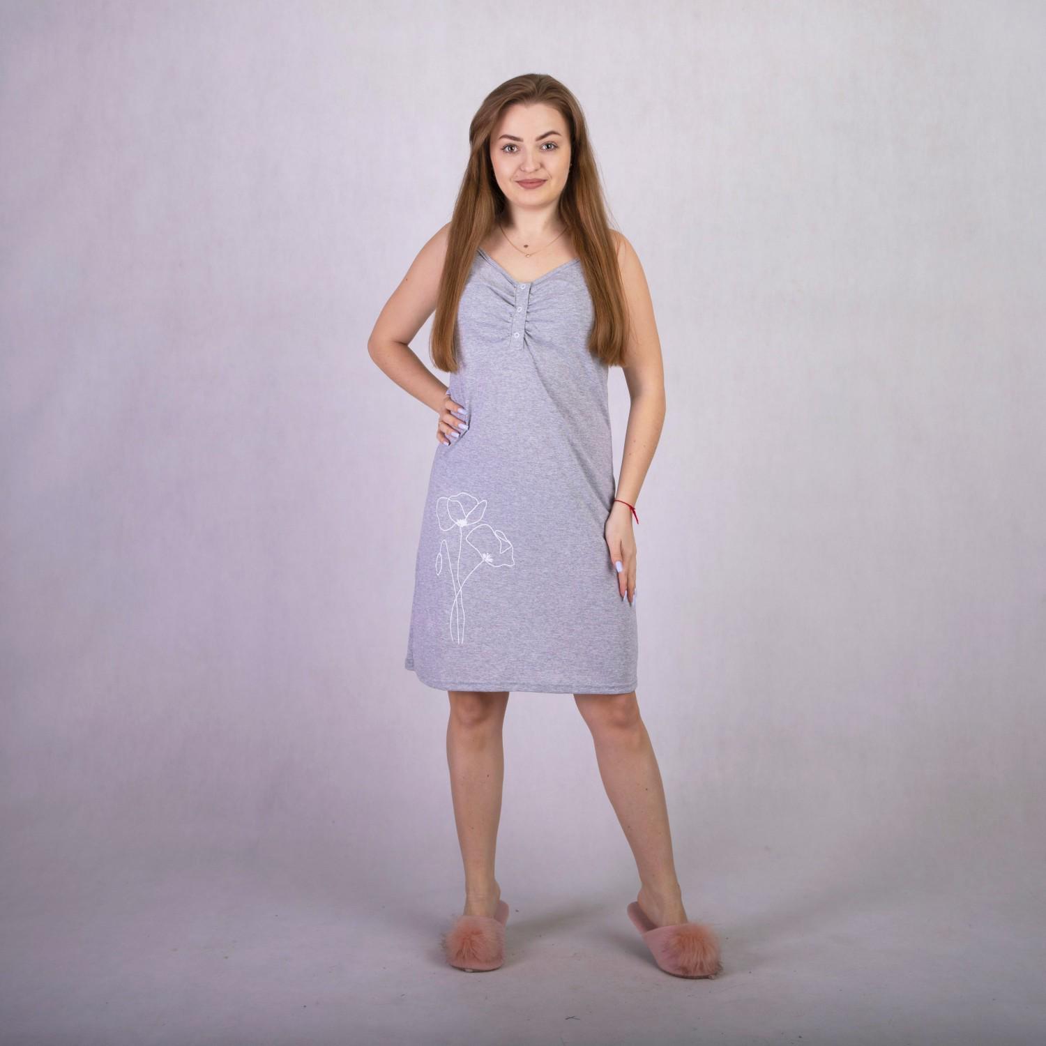 Ночная рубашка женская GO-IN TN-2056 р. 54 Серый