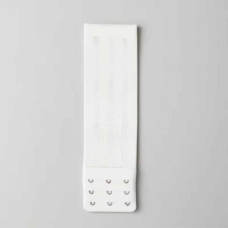 Розширювач-застібка для бюстгальтера еластичний на 3 гачки 3 ряди Білий (3000003840) - фото 2