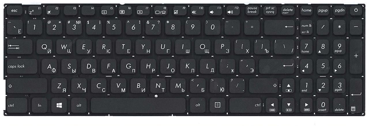 Клавиатура для ноутбука Asus FL5500 FL5500UAD матовая (0KNB0-6724RU00)