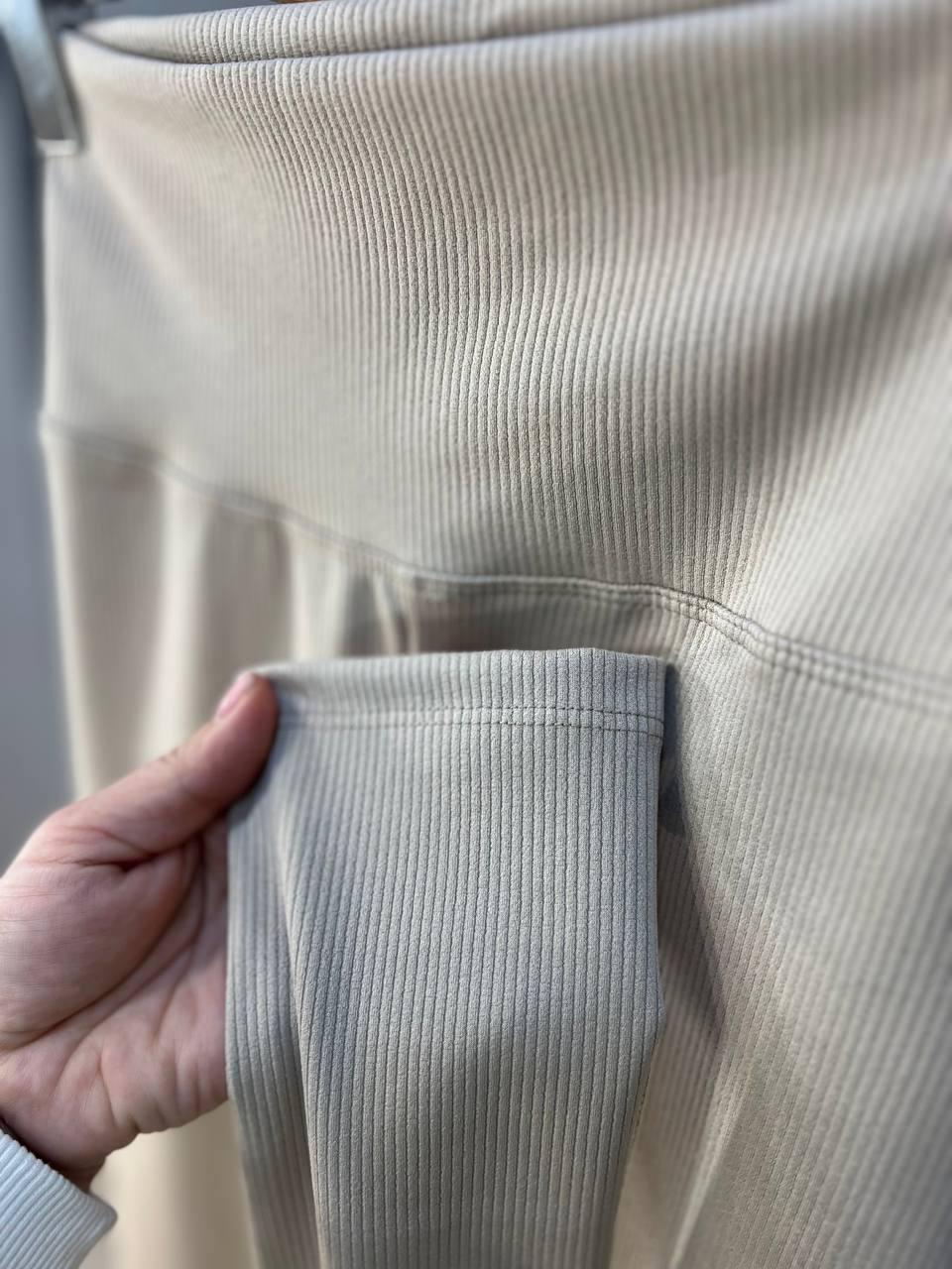 Лосины женские LADY HUREM 2247 рубчик широкий утягивающий пояс S Бежевый (1526) - фото 6 Лосины женские LADY HUREM 2247 рубчик широкий утягивающий пояс S Бежевый (1526) - фото 6