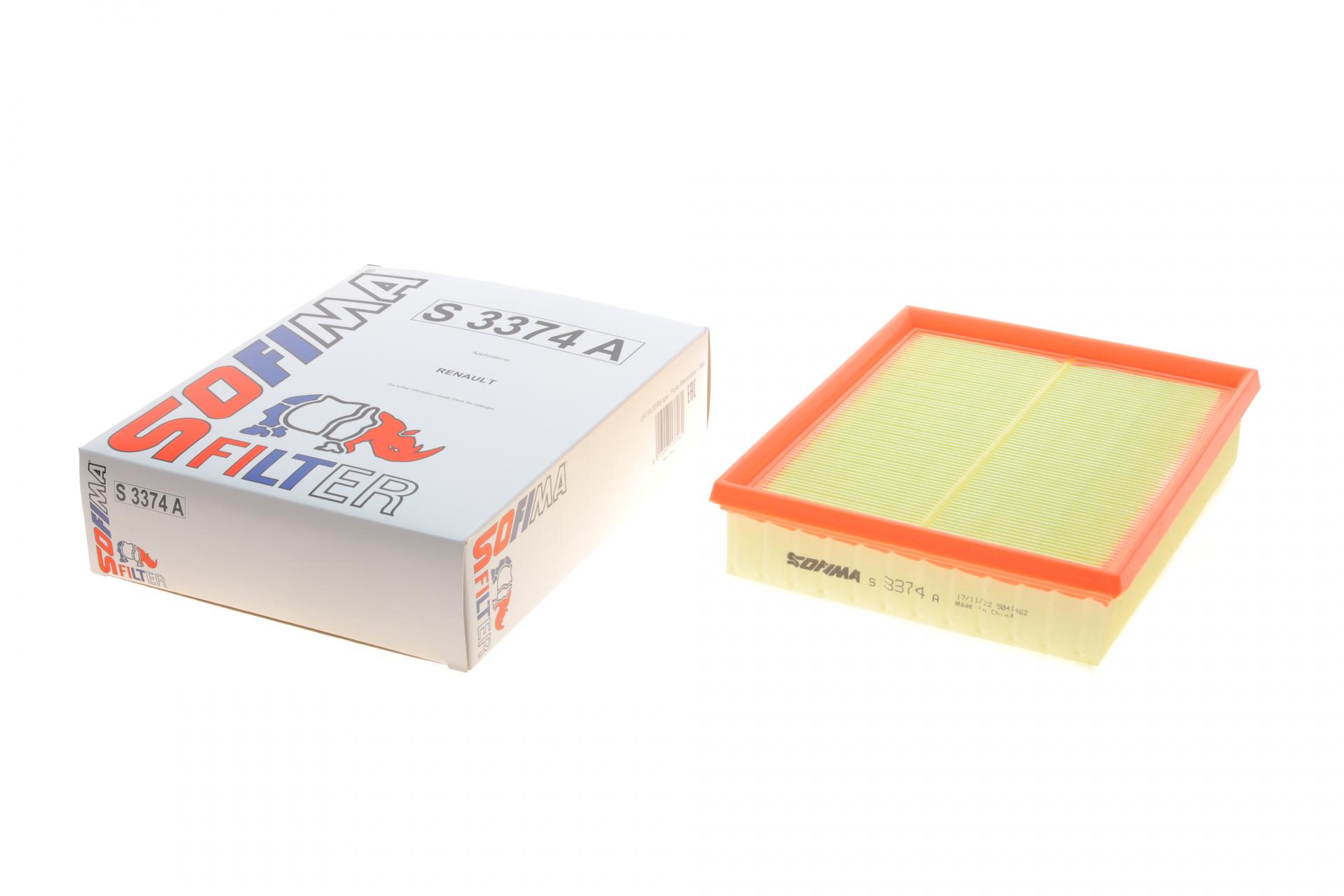 Фільтр повітряний SOFIMA для Renault Laguna III 1,5/2,0dCi 07-15 з поролоном (S 3374 A)