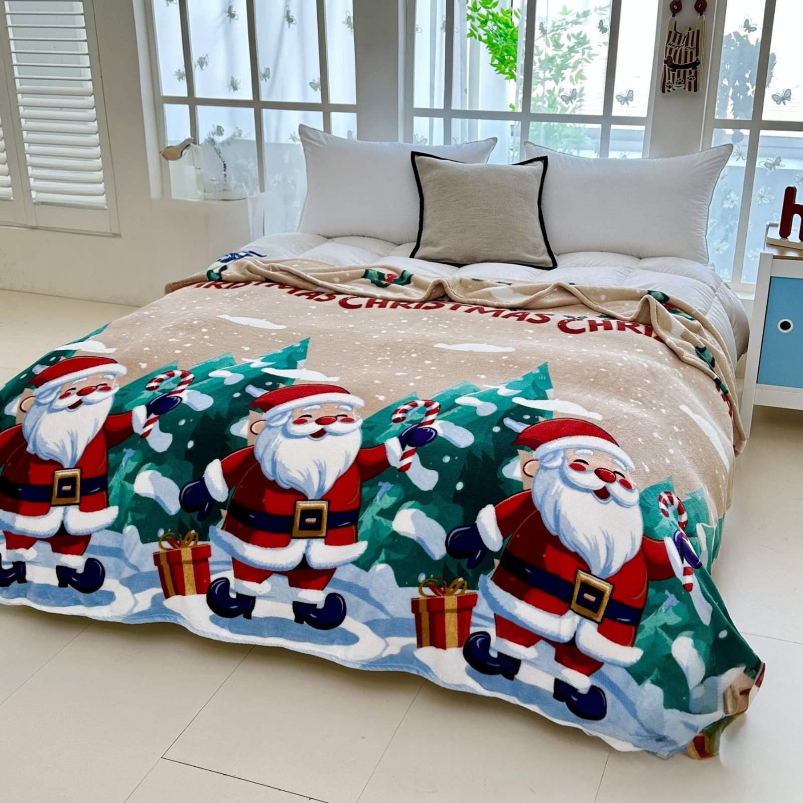 Покривало-плєд Велюр новорічне 200x230 см (22332901)