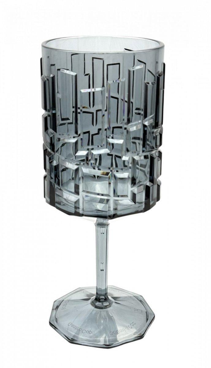 Келих для вина One Chef із полікарбонату прозорий 400 мл h 20 см d 7,5 см Чорний - фото 1 Келих для вина One Chef із полікарбонату прозорий 400 мл h 20 см d 7,5 см Чорний - фото 1