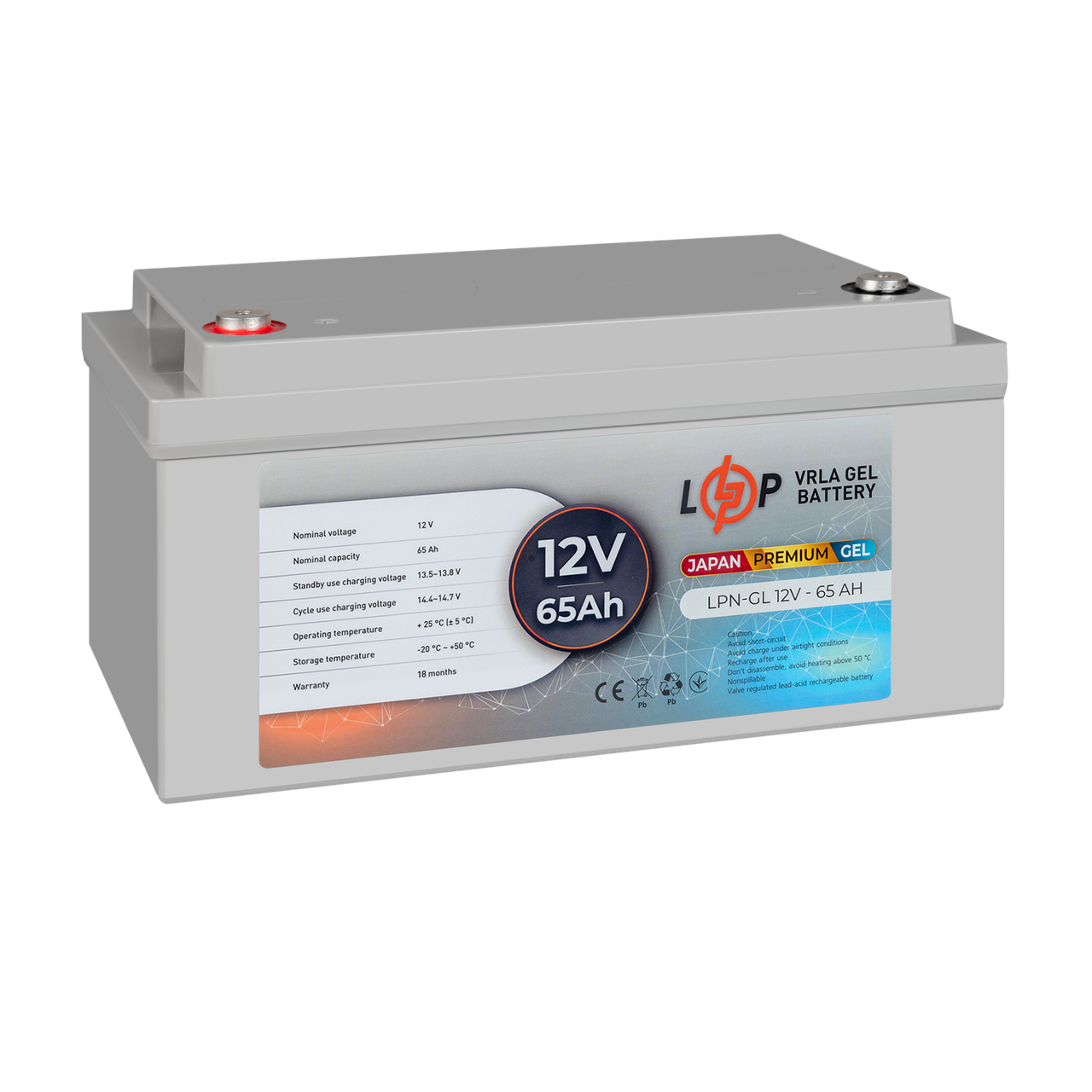 Аккумулятор гелевый LPN-GL 12V-65 Ah - фото 4