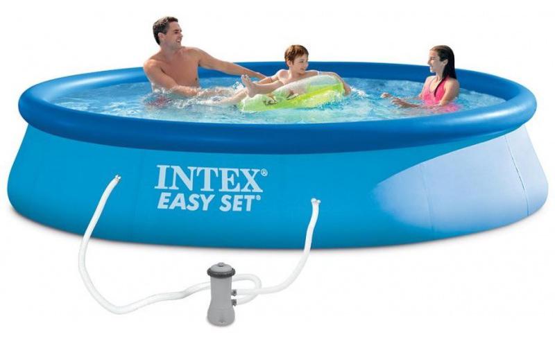 Надувной бассейн на 7290 л Intex 28142 с фильтром 2006 л/ч 396 х 84 см