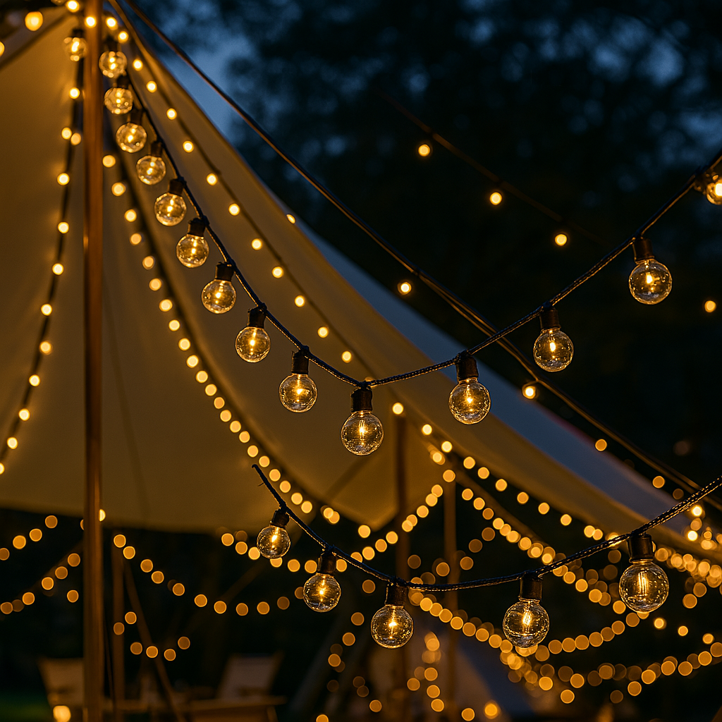 Гирлянда с прозрачными лампочками 220 V/10 м/40 LED последовательное подключение/теплый белый свет/для дома и улицы (700210)