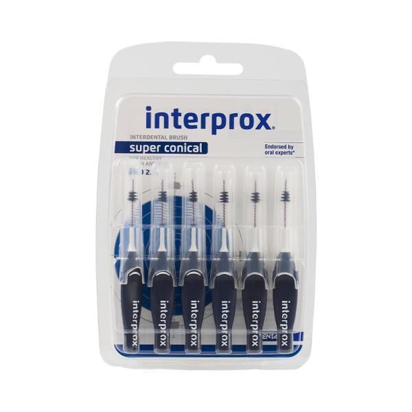 Ершики межзубные Interprox 4G Super conical 2,0 мм 6 шт. (7234)